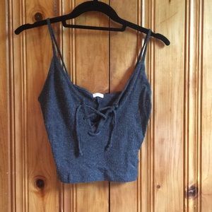 Pac Sun grey crop top